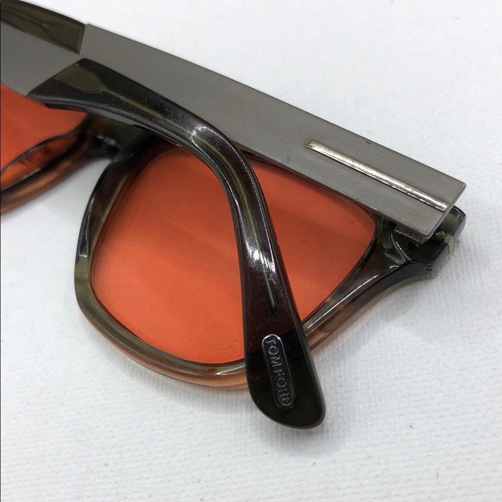 Tom Ford TF 5372 Eyeglasses 5372 098 Frame WIDE FIT 52-16-145 Olive Havana - Picture 6 of 12